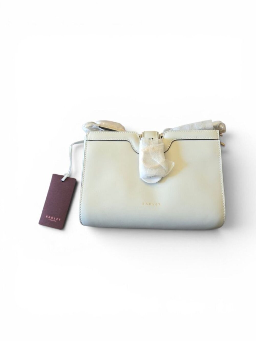 NWT Radley London Kentucky Derby Leather Crossbody White Horseshoe Zip Top - Picture 15 of 15
